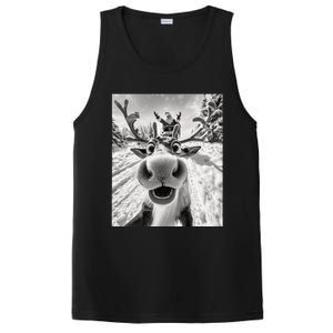 Funny Reindeer Selfie Christmas PosiCharge Competitor Tank