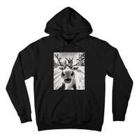 Funny Reindeer Selfie Christmas Tall Hoodie