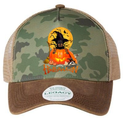 Funny Rottweiler Spooky Halloween Legacy Tie Dye Trucker Hat