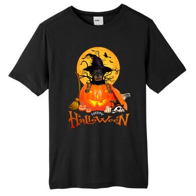 Funny Rottweiler Spooky Halloween Tall Fusion ChromaSoft Performance T-Shirt