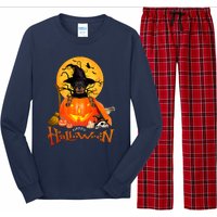 Funny Rottweiler Spooky Halloween Long Sleeve Pajama Set