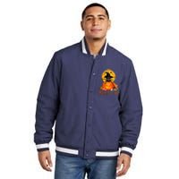 Funny Rottweiler Spooky Halloween Insulated Varsity Jacket