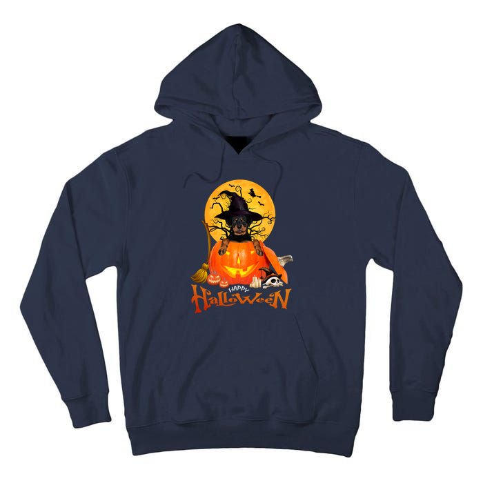 Funny Rottweiler Spooky Halloween Tall Hoodie