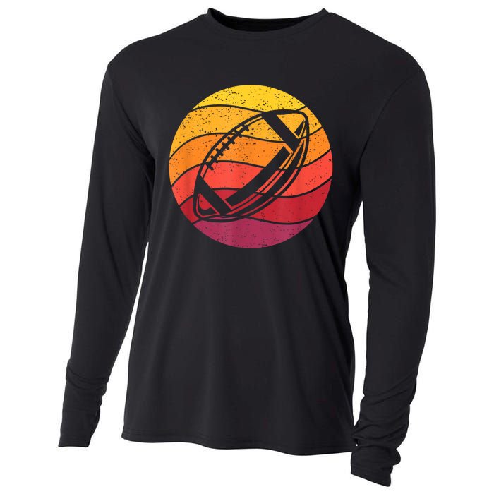 Football Retro Style Vintage Cooling Performance Long Sleeve Crew