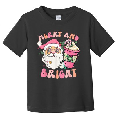 Festive Retro Santa Claus Holiday Decoration Toddler T-Shirt