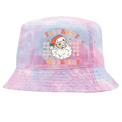 Festive Retro Santa Christmas Holiday Sweater Tie-Dyed Bucket Hat