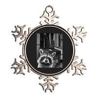 Funny Raccoon Selfie Raccoon Funny Raccoon Metallic Star Ornament