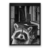 Funny Raccoon Selfie Raccoon Funny Raccoon Poster