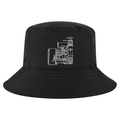Formula Racecar Schematic Race Car Driver Formula Racing Cool Comfort Performance Bucket Hat