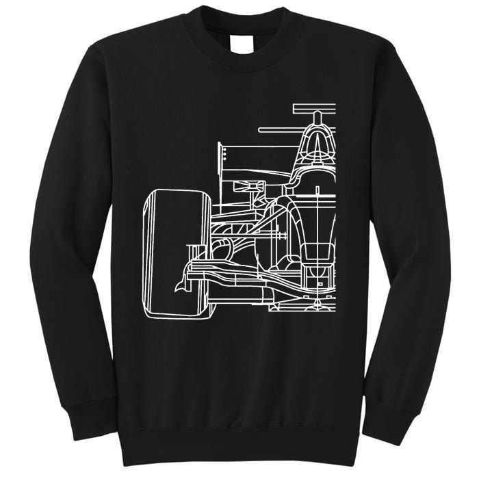 Formula Racecar Schematic Race Car Driver Formula Racing Sweatshirt