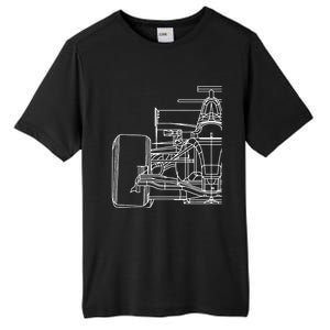 Formula Racecar Schematic Race Car Driver Formula Racing Tall Fusion ChromaSoft Performance T-Shirt