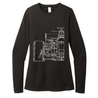 Formula Racecar Schematic Race Car Driver Formula Racing Womens CVC Long Sleeve Shirt