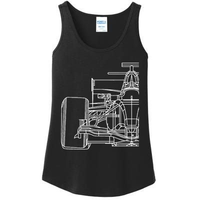 Formula Racecar Schematic Race Car Driver Formula Racing Ladies Essential Tank