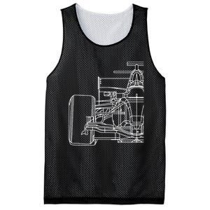 Formula Racecar Schematic Race Car Driver Formula Racing Mesh Reversible Basketball Jersey Tank