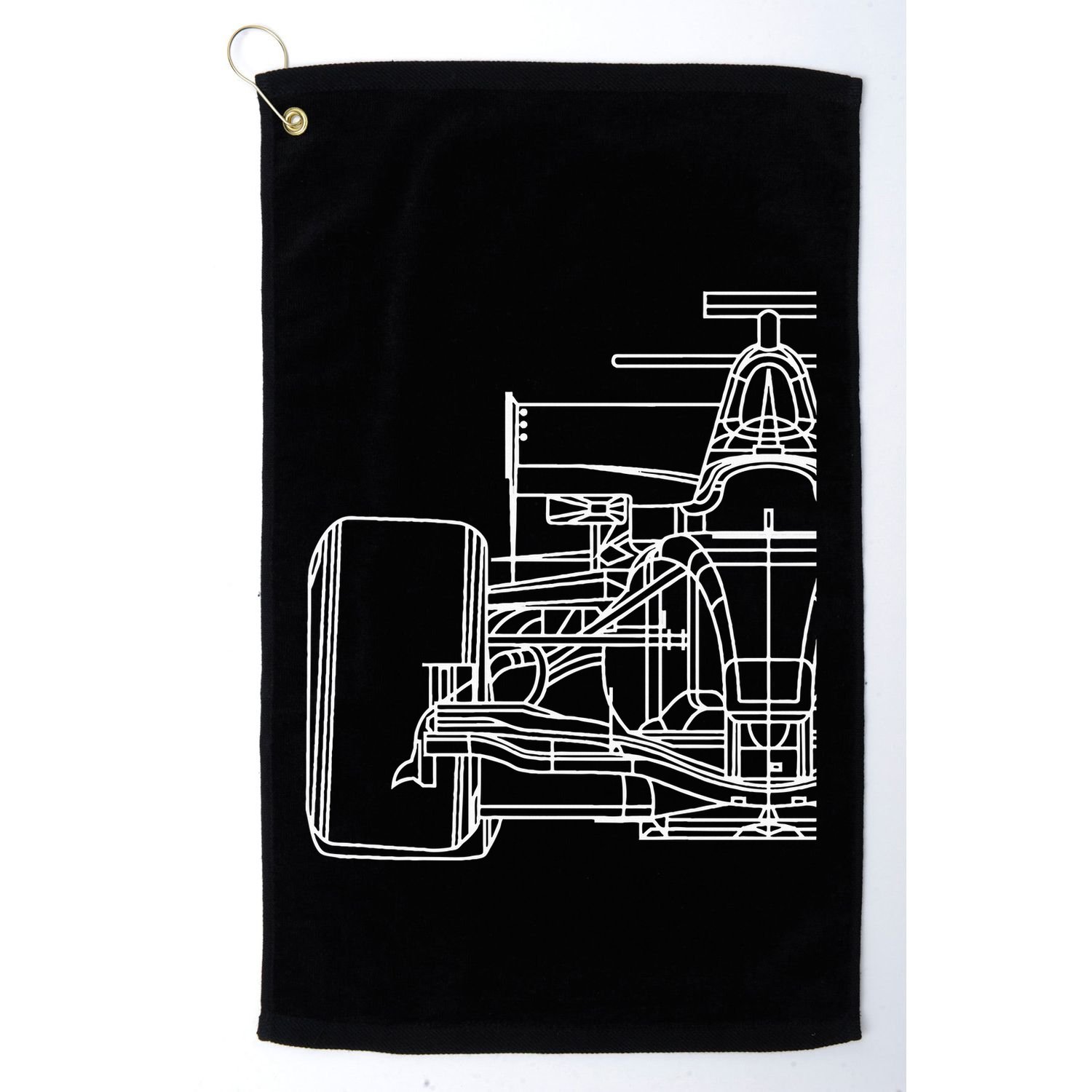 Formula Racecar Schematic Race Car Driver Formula Racing Golf Towel