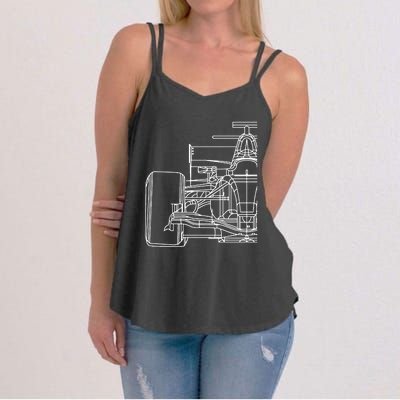 Formula Racecar Schematic Race Car Driver Formula Racing Women's Strappy Tank