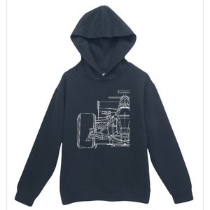 Formula Racecar Schematic Race Car Driver Formula Racing Urban Pullover Hoodie