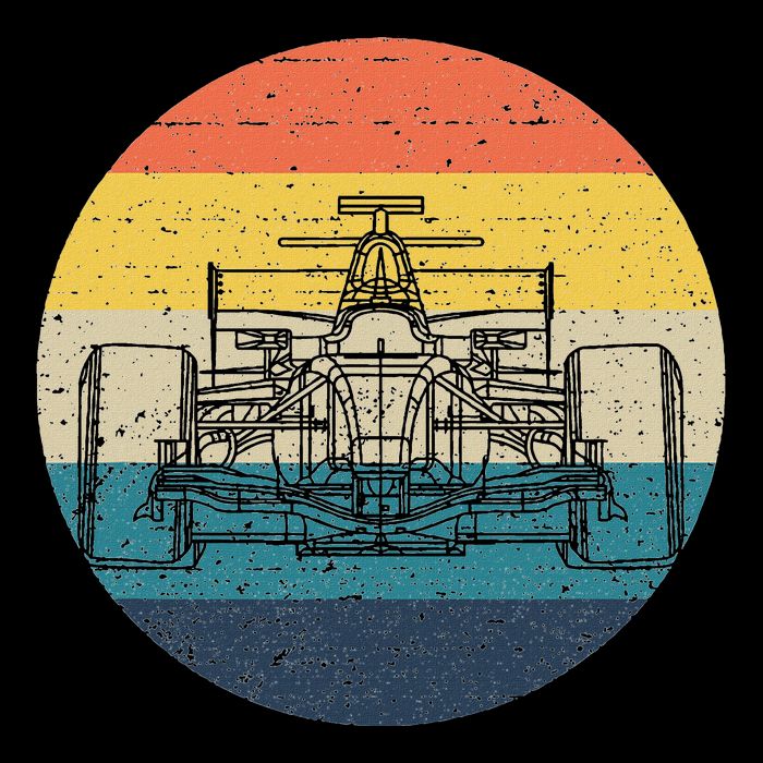 Formula Racecar Schematic Retro Formula Racecar Driver Backpack