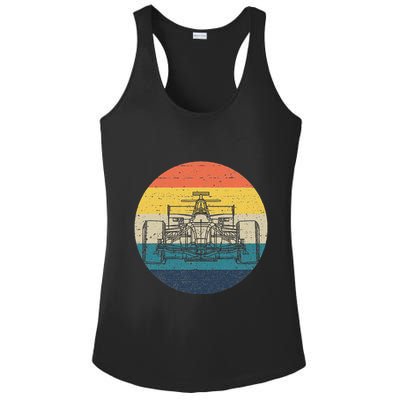 Formula Racecar Schematic Retro Formula Racecar Driver Ladies PosiCharge Competitor Racerback Tank