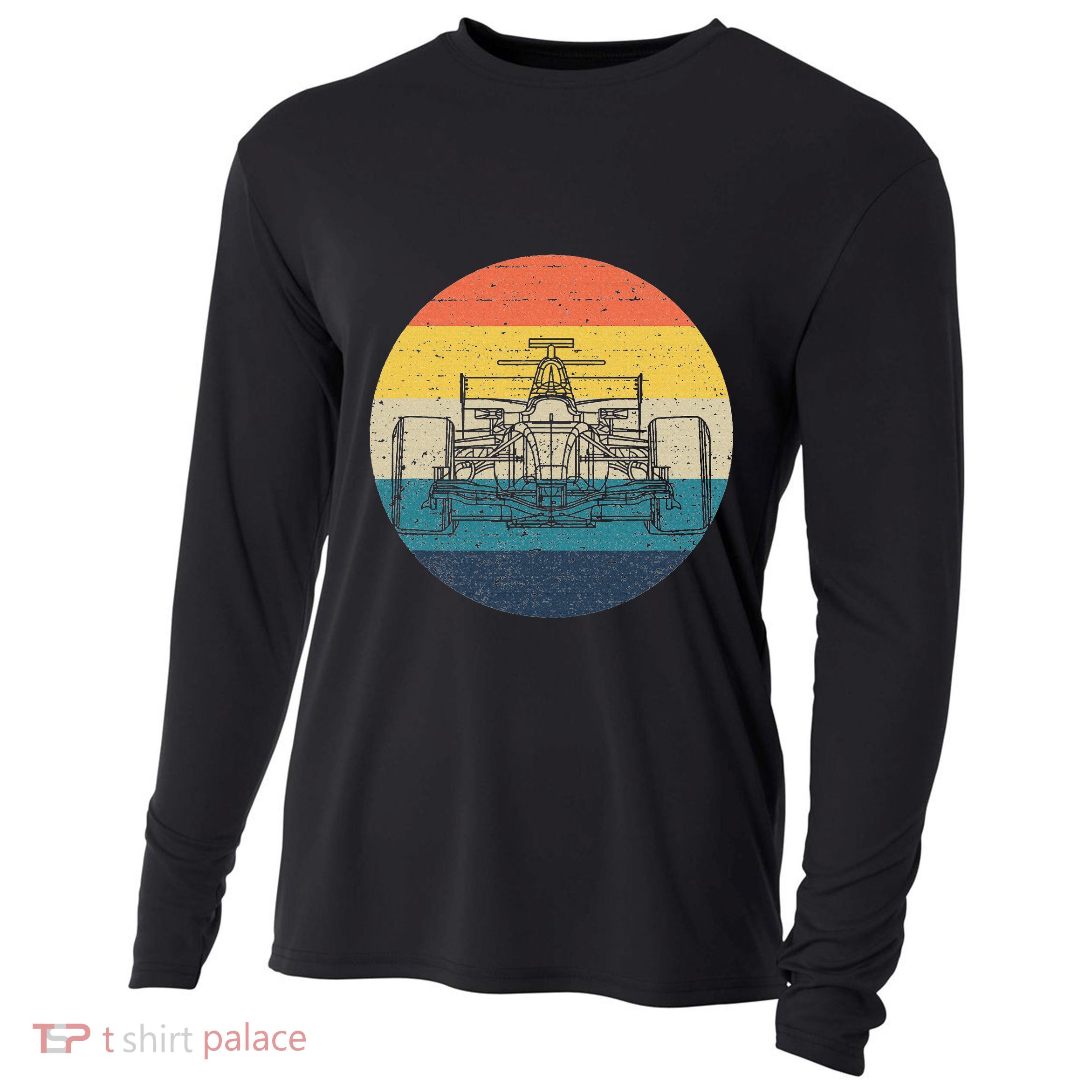 Formula Racecar Schematic Retro Formula Racecar Driver Cooling Performance Long Sleeve Crew