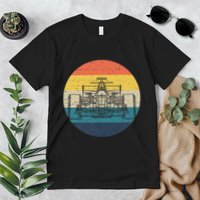 Formula Racecar Schematic Retro Formula Racecar Driver Premium T-Shirt