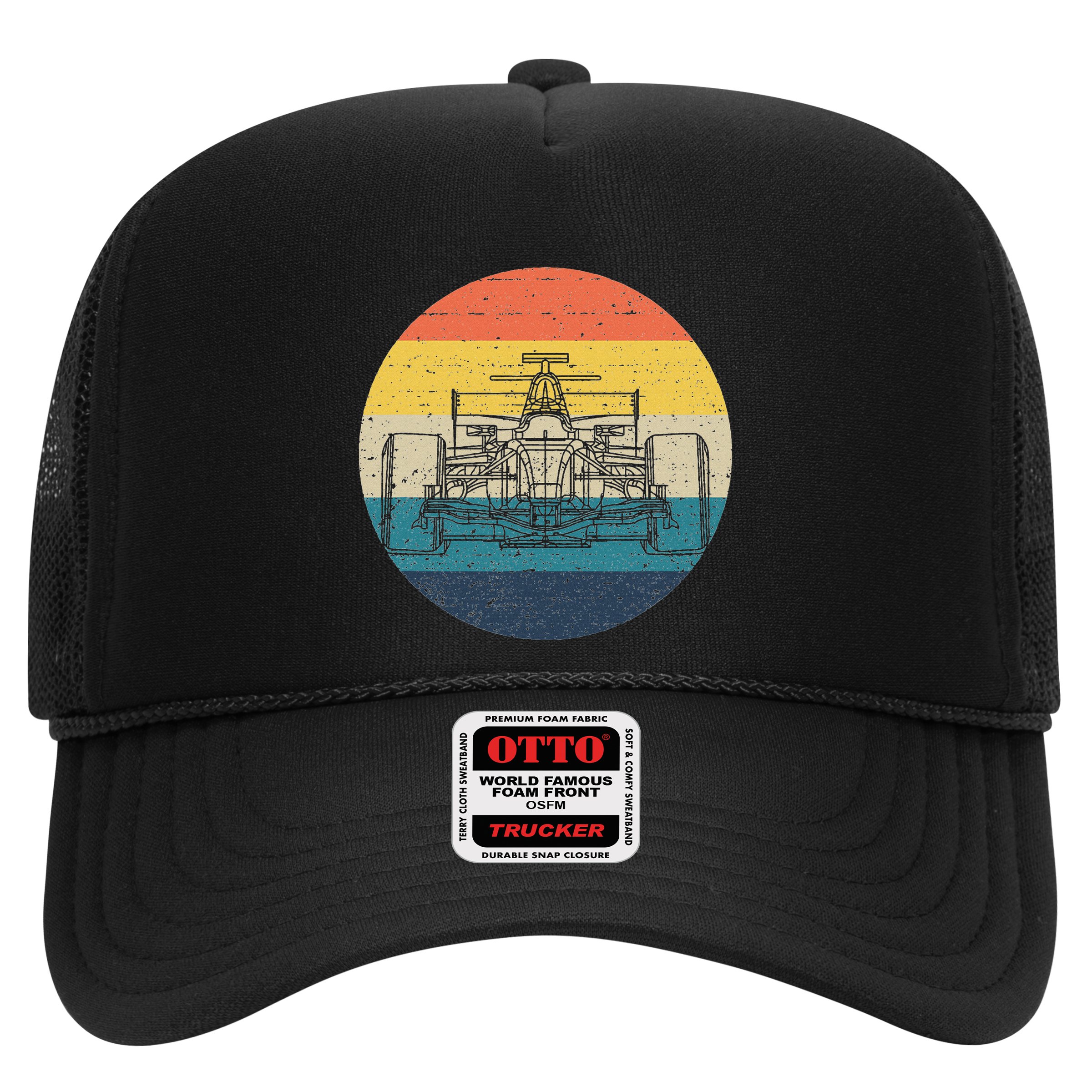 Formula Racecar Schematic Retro Formula Racecar Driver Hat