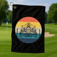 Formula Racecar Schematic Retro Formula Racecar Driver Golf Towel