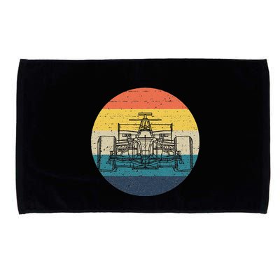 Formula Racecar Schematic Retro Formula Racecar Driver Microfiber Hand Towel