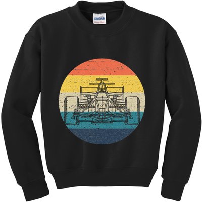 Formula Racecar Schematic Retro Formula Racecar Driver Kids Sweatshirt