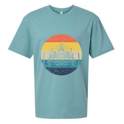 Formula Racecar Schematic Retro Formula Racecar Driver Sueded Cloud Jersey T-Shirt