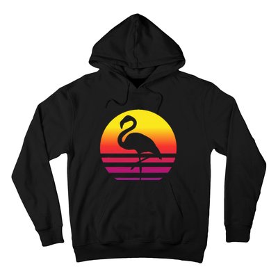 Flamingo Retro Style Vintage Hoodie