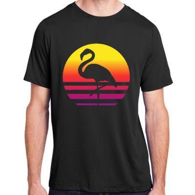 Flamingo Retro Style Vintage Adult ChromaSoft Performance T-Shirt