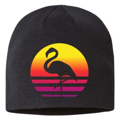 Flamingo Retro Style Vintage Sustainable Beanie