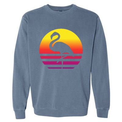 Flamingo Retro Style Vintage Garment-Dyed Sweatshirt