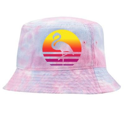 Flamingo Retro Style Vintage Tie-Dyed Bucket Hat