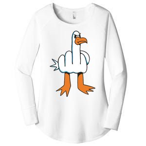 Funny Rude Seagull Women's Perfect Tri Tunic Long Sleeve Shirt