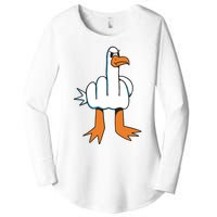 Funny Rude Seagull Women's Perfect Tri Tunic Long Sleeve Shirt