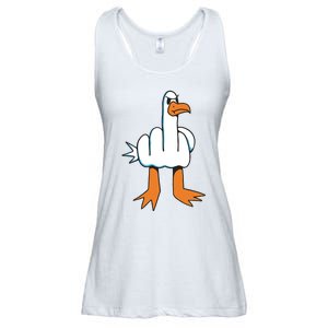 Funny Rude Seagull Ladies Essential Flowy Tank