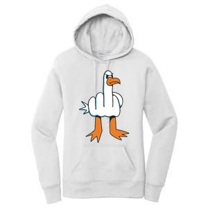 Funny Rude Seagull Women's Pullover Hoodie