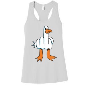 Funny Rude Seagull Women's Racerback Tank