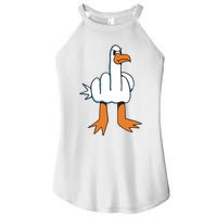 Funny Rude Seagull Women's Perfect Tri Rocker Tank