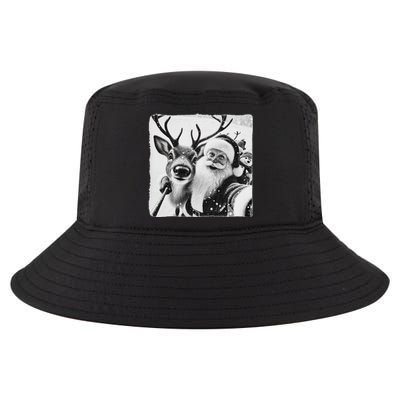 Funny Reindeer Selfie Christmas Santa Claus Xmas Cute Santa Cool Comfort Performance Bucket Hat