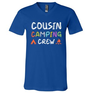 Family Reunion Summer Camp Vacation Cousin Camping Crew Gift V-Neck T-Shirt