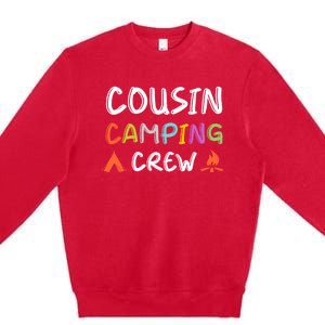 Family Reunion Summer Camp Vacation Cousin Camping Crew Gift Premium Crewneck Sweatshirt