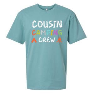 Family Reunion Summer Camp Vacation Cousin Camping Crew Gift Sueded Cloud Jersey T-Shirt