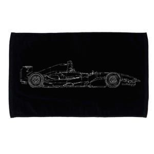 Formula Racecar Schematic Race Car Driver Formula Racing Microfiber Hand Towel