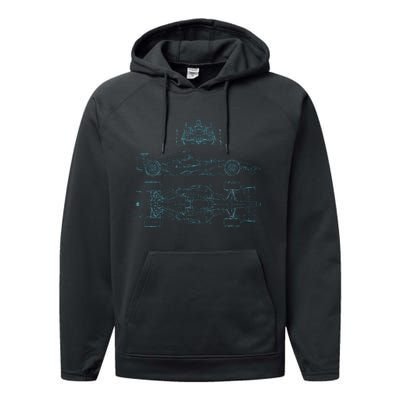 Formula Racecar Schematic Racing Formula Racecar Driver Performance Fleece Hoodie