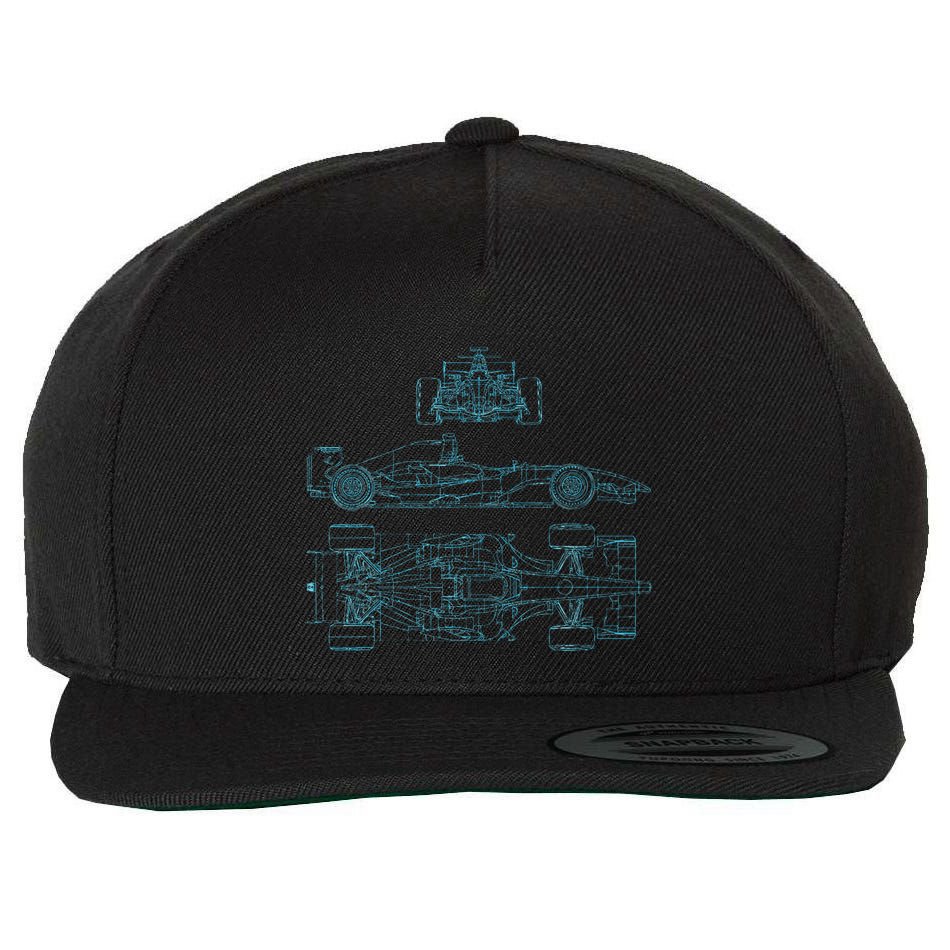 Formula Racecar Schematic Racing Formula Racecar Driver Wool Snapback Cap