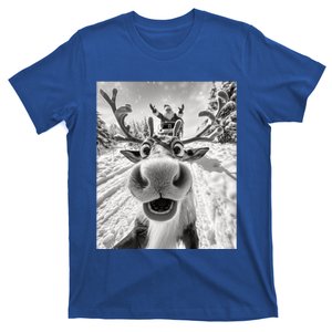 Funny Reindeer Selfie Christmas Gift T-Shirt