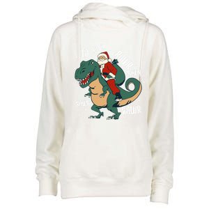 Fa Rawr – Santa On Tmeaningful Giftrex Meaningful Gift Funny Christmas Merch Gif Womens Funnel Neck Pullover Hood